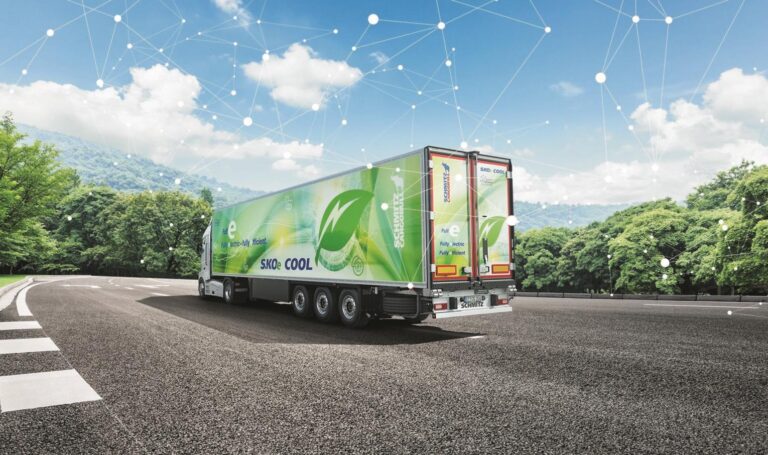 Read more about the article Bezemisyjne i zrównoważone rozwiązanie do transportu w kontrolowanej temperaturze: w pełni elektryczna naczepa chłodnicza S.KOe COOL: 100% wydajności – 0 emisji
