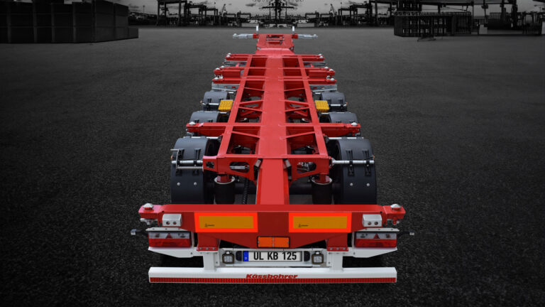 Read more about the article Kässbohrer wprowadza na rynek naczepy podkontenerowe nowej generacji w wersjach wysuwanych i stałych: Octagon-On