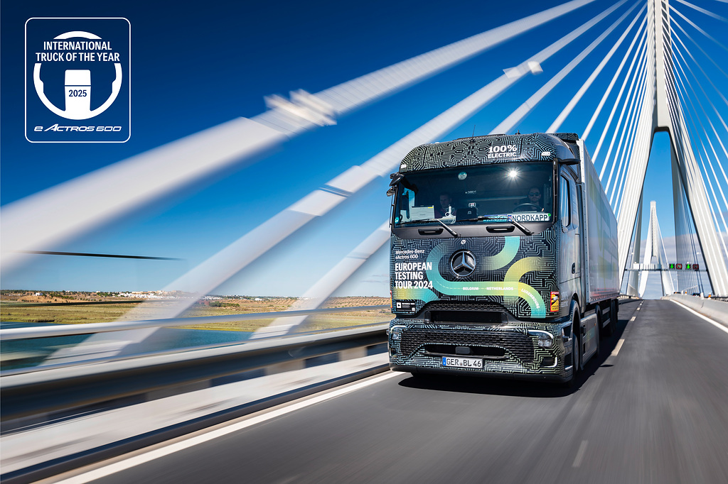 Mercedes-Benz eActros 600 ist “International Truck of the Year 2025"Mercedes-Benz eActros 600 is “International Truck of the Year 2025”