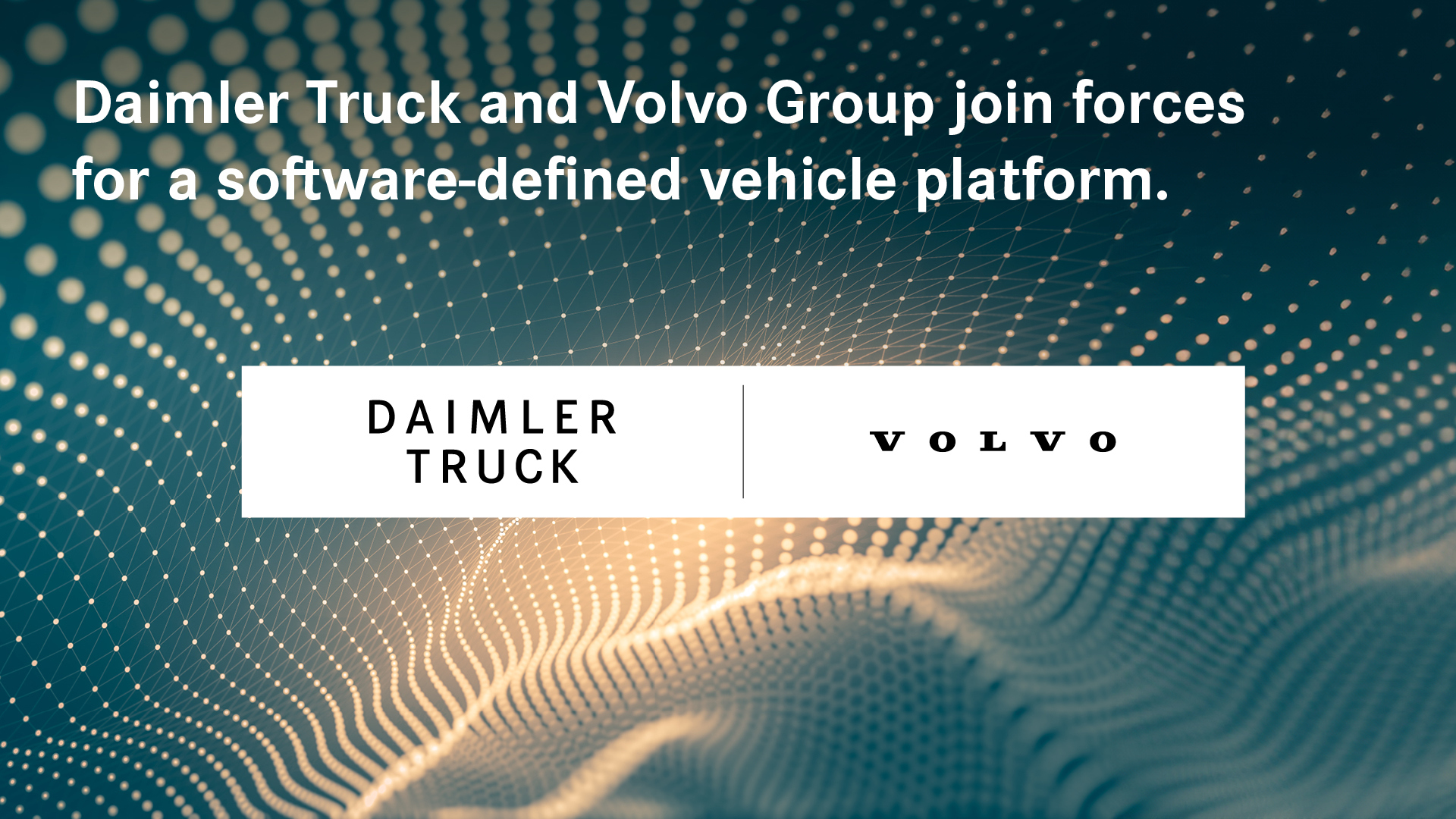 Read more about the article Daimler Truck i Volvo Group podpisują wiążącą umowę o utworzeniu joint venture w celu opracowania platformy pojazdów definiowanych programowo