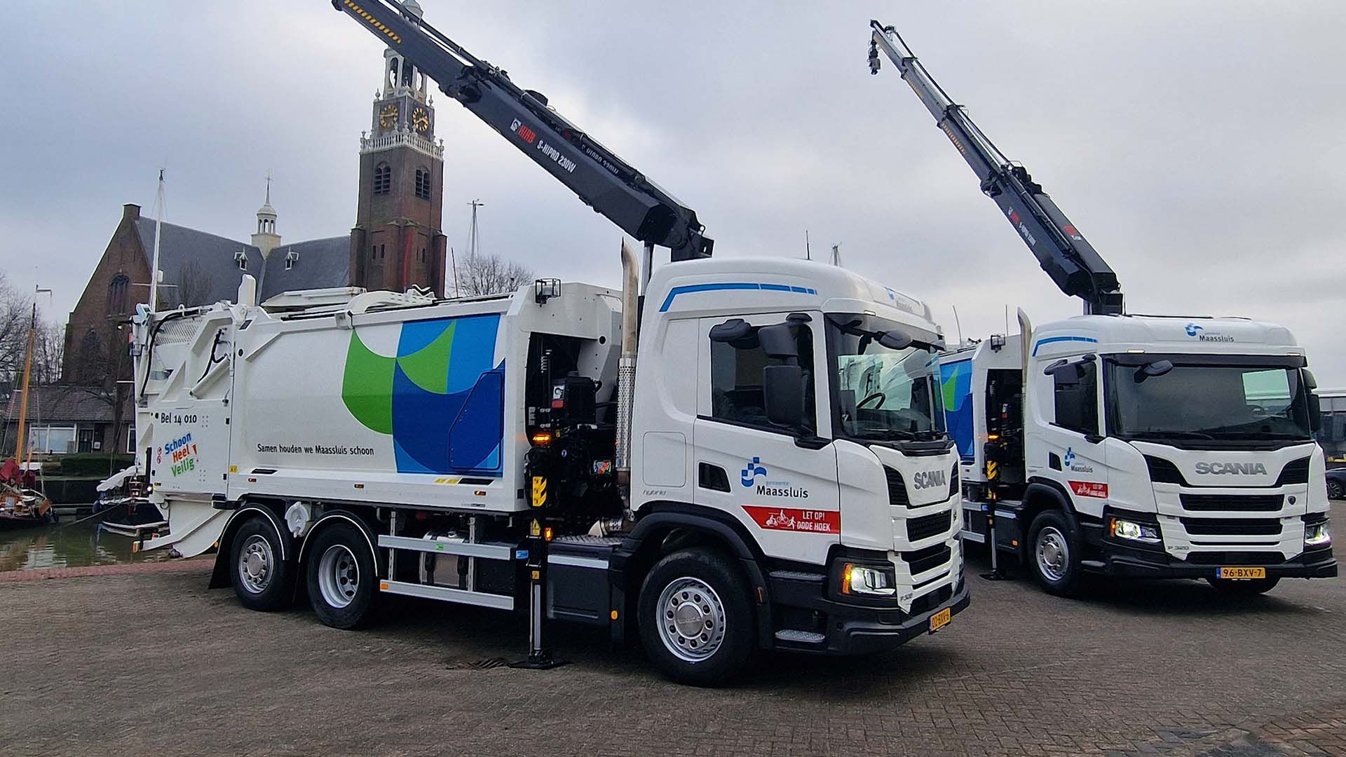 Read more about the article Gmina Maassluis zwiększa ekologiczność swojej floty dzięki dwóm nowym hybrydowym śmieciarkom Scania