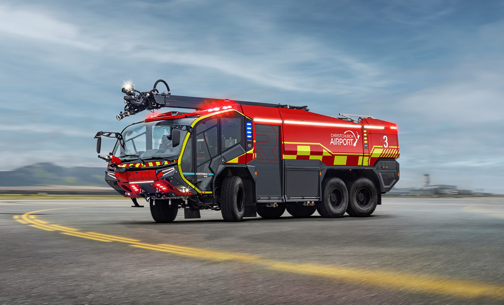 Read more about the article Międzynarodowy Port Lotniczy w Christchurch otrzymuje pierwszy całkowicie elektryczny system RT na lotnisku na półkuli południowej. Lotnisko zamawia również PANTHER 6×6 z napędem elektrycznym, aby poprawić bezpieczeństwo i osiągnąć cele zrównoważonego rozwoju