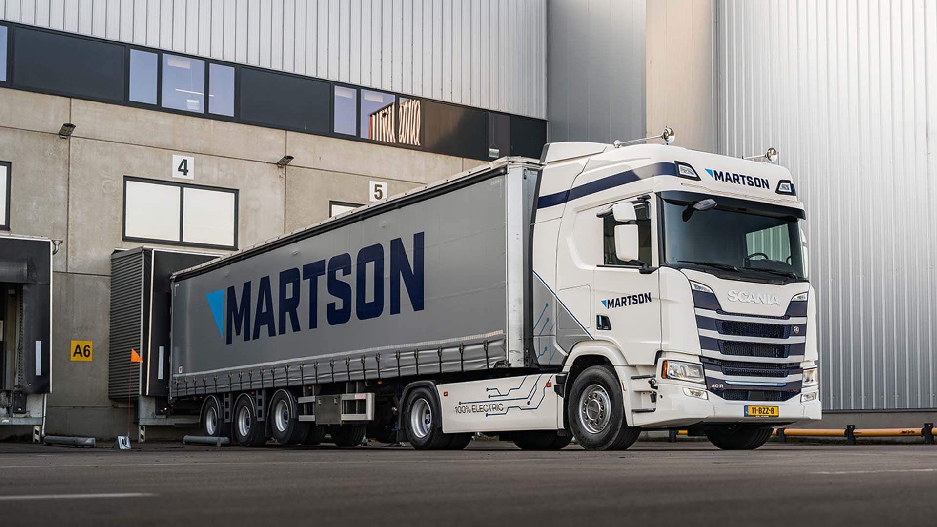 Read more about the article MARTSON inwestuje w logistykę bezemisyjną, wprowadzając dwa nowe ciągniki Scania BEV