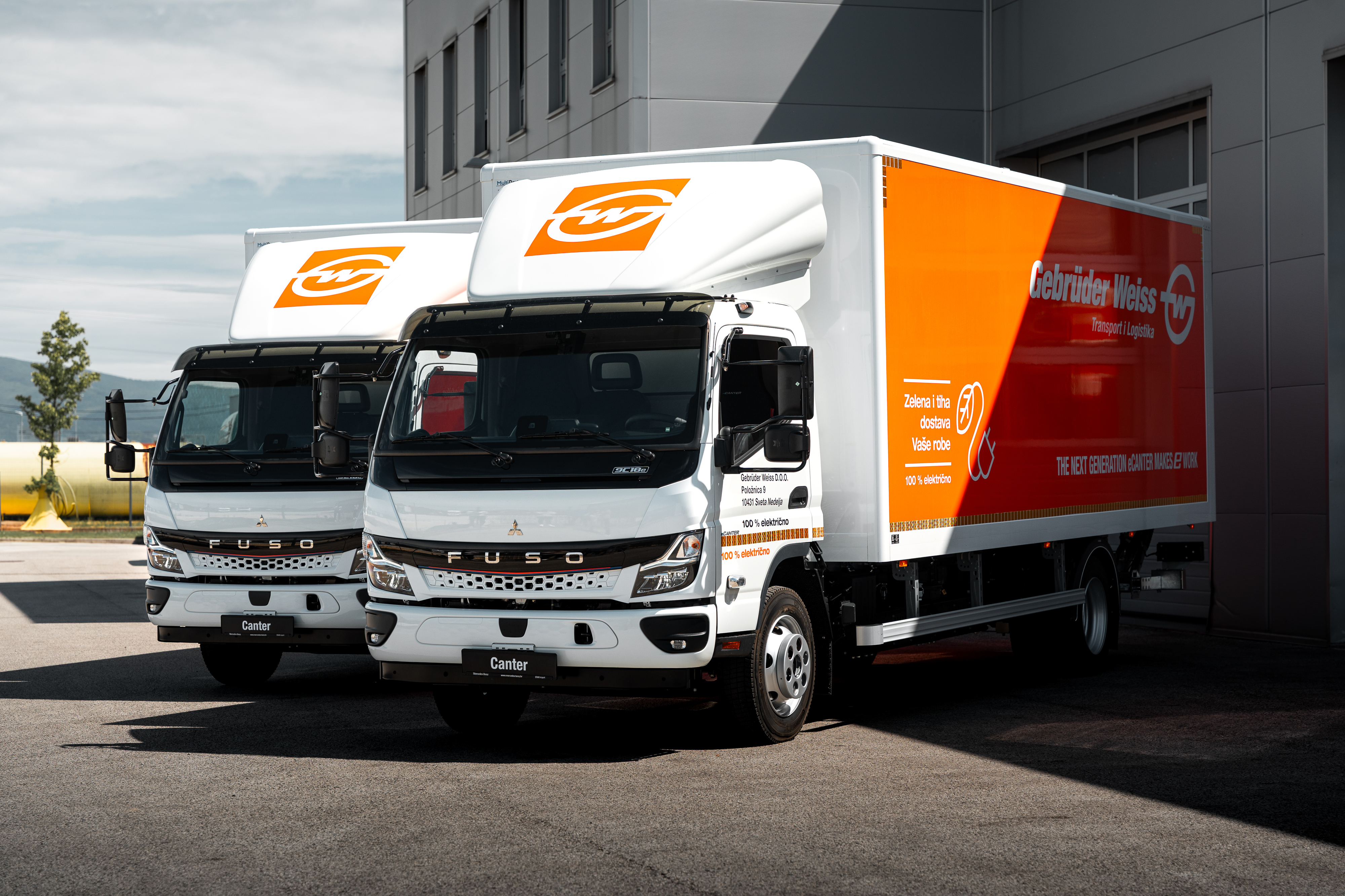 Read more about the article Całkowicie elektrycznie pod drzwi: FUSO eCanter w użyciu u dostawcy usług logistycznych Gebrüder Weiss w Chorwacji
