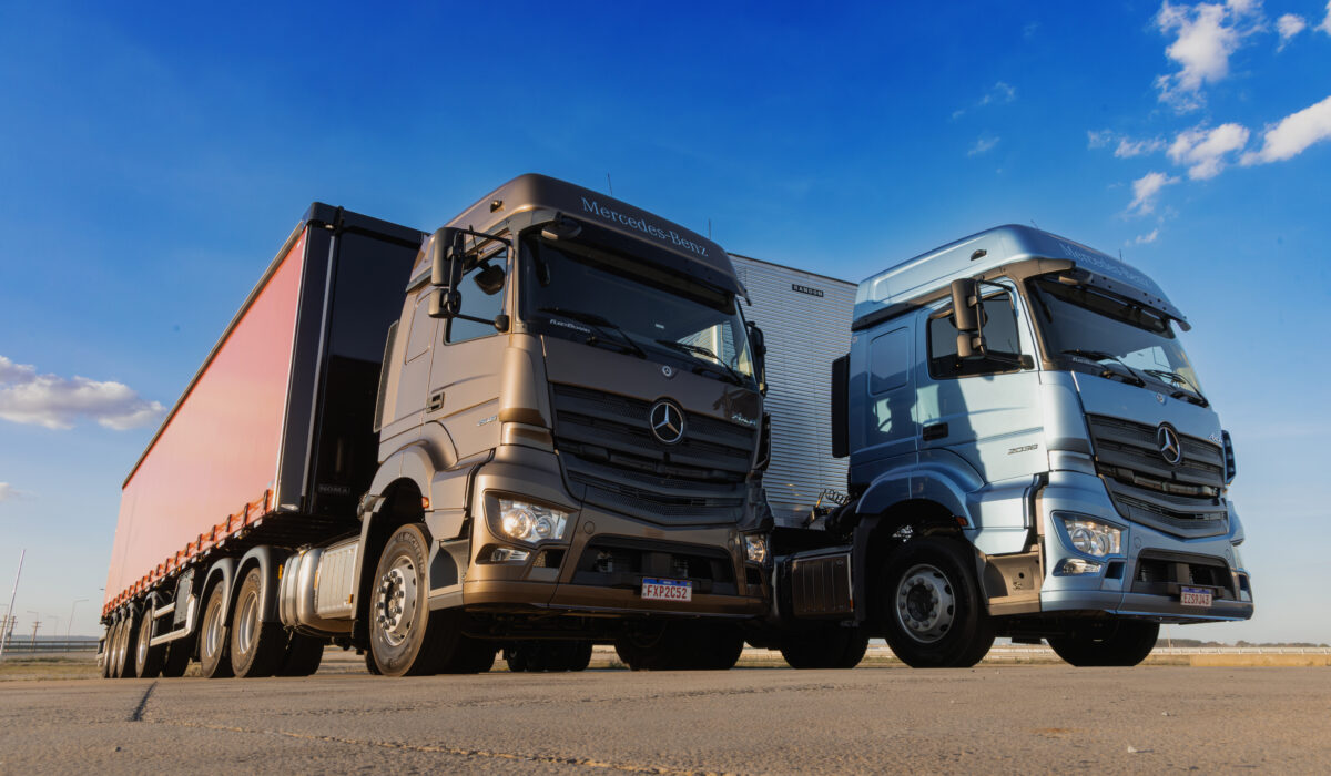 Mercedes-Benz Trucks stellt neuen Axor für den brasilianischen Markt vorMercedes-Benz Trucks introduces new extra-heavy truck Axor for Brazilian market