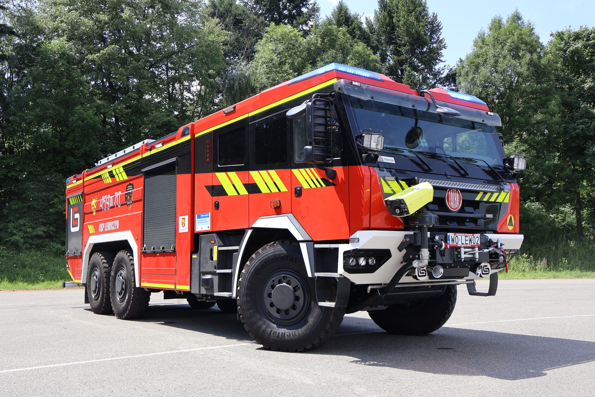 Read more about the article Ciężka pożarnicza Tatra z PS Bocar na testach w Koprzywnicy