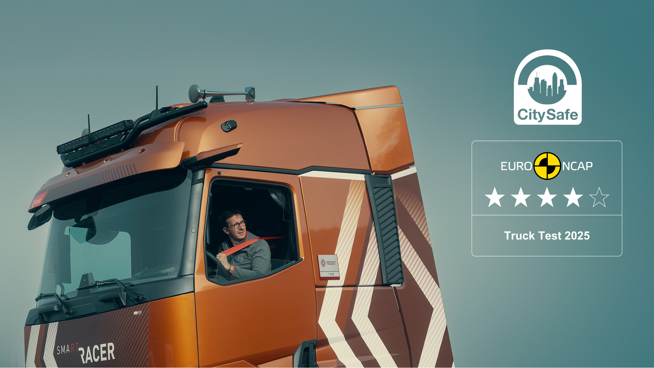 Read more about the article Renault Trucks T utrzymuje 4 gwiazdki Euro NCAP i otrzymuje certyfikat CitySafe