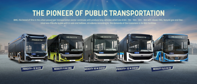 Read more about the article Dwa  premierowe w pełni elektryczne autobusy miejskie BMC na targach BusWorld 2025 w Brukseli