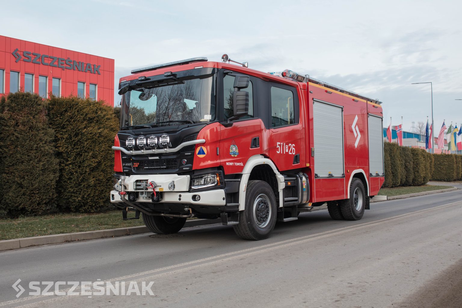 Read more about the article Nowa ratowniczo-gaśnicza Scania z zabudową ze Szczęśniak PS w Jednostce Ratowniczo-Gaśniczej Państwowej Straży Pożarnej w Nowym Tomyślu