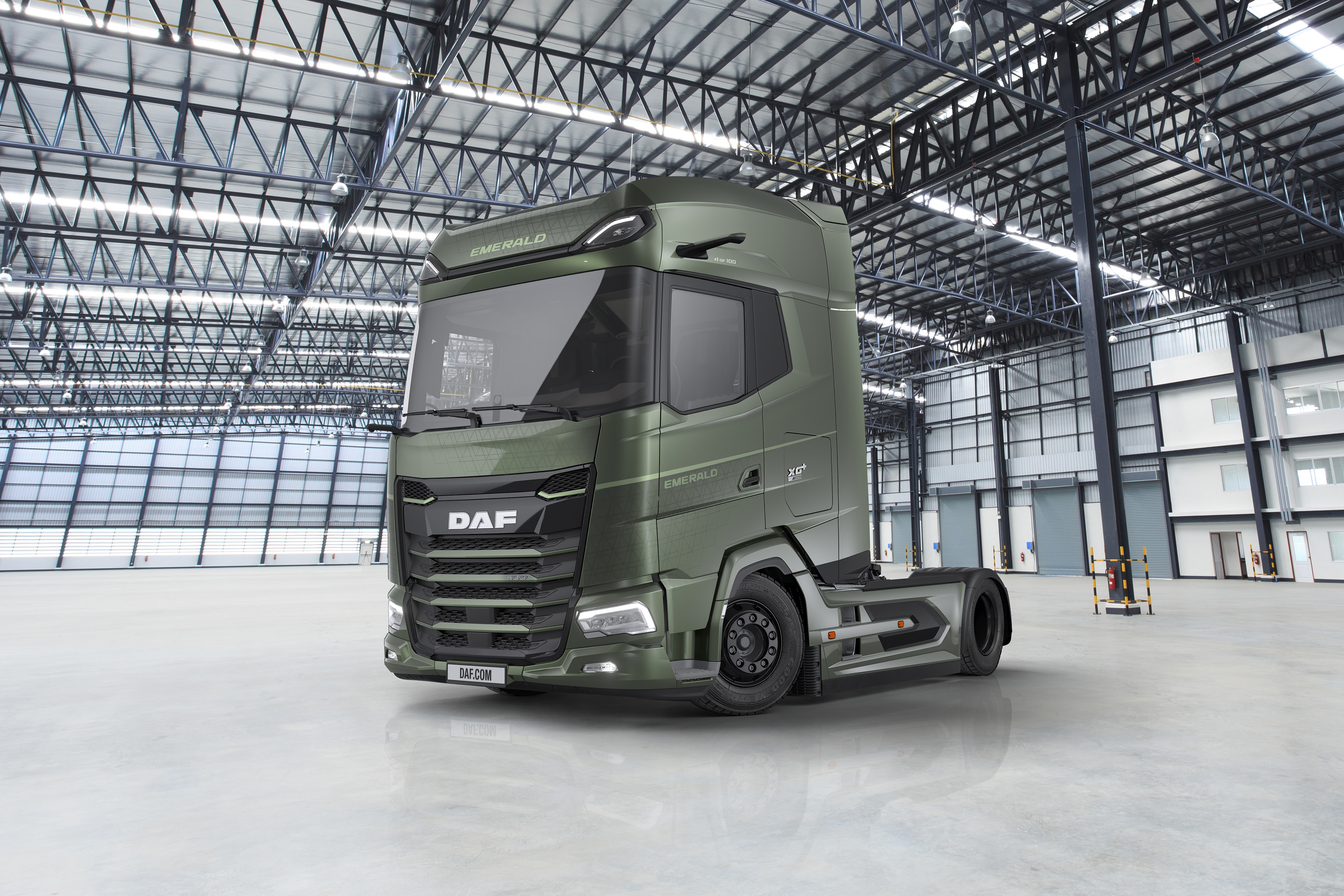 Read more about the article DAF prezentuje XG⁺ Emerald Edition – specjalna seria limitowana do zaledwie 100 pojazdów