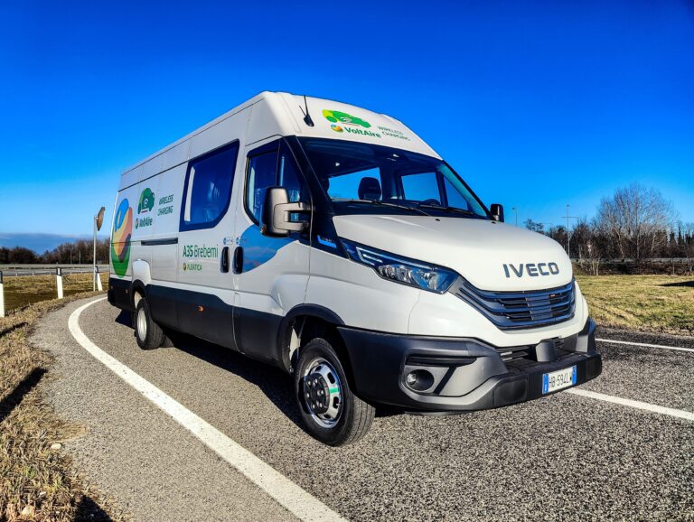 Read more about the article IVECO prezentuje pierwszego gotowego do jazdy eDaily ze zintegrowanym, dynamicznym i statycznym ładowaniem bezprzewodowym, co stanowi nowy krok w kierunku przyszłości mobilności.