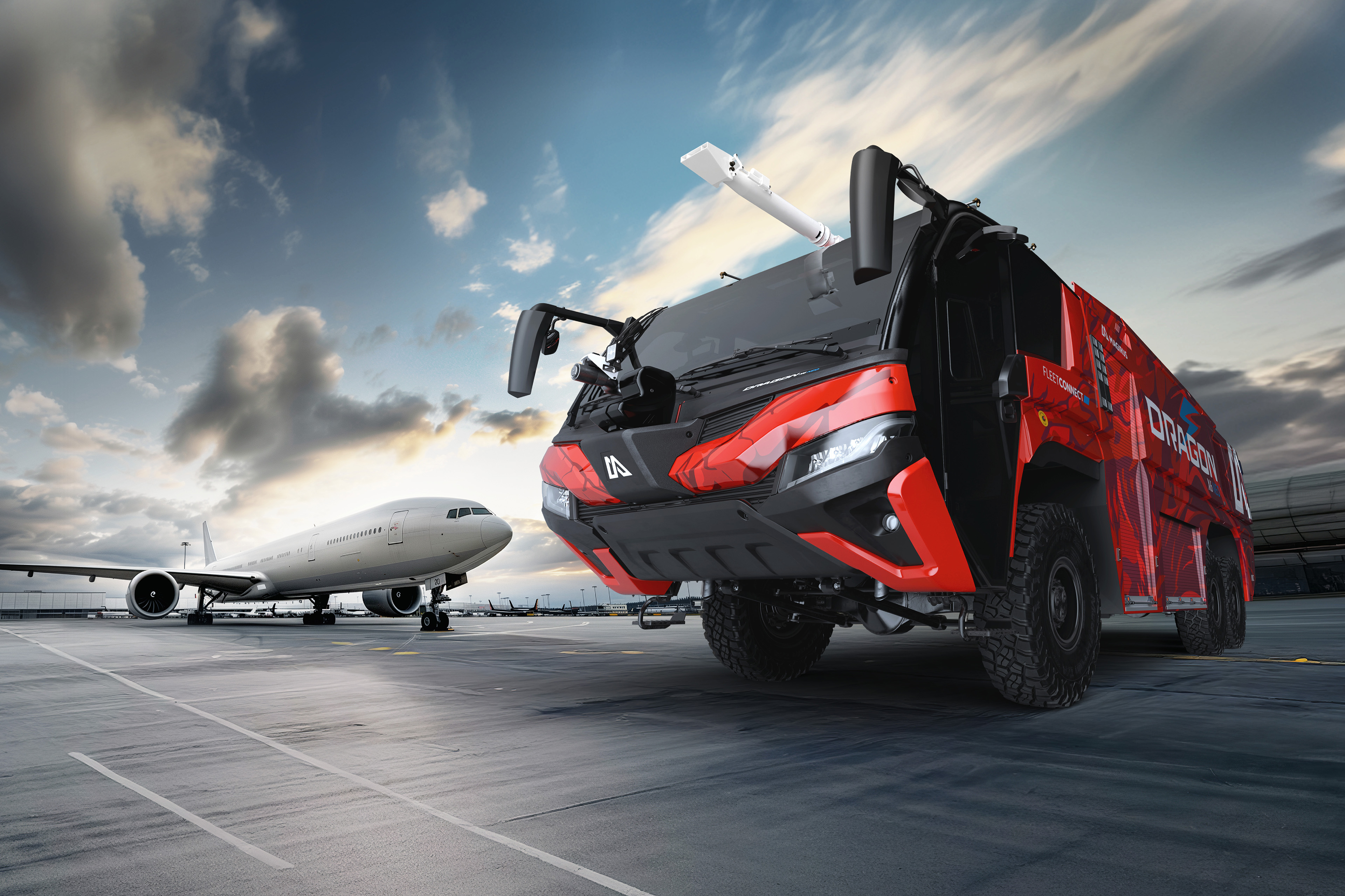 Read more about the article Interschutz – ciężki lotniskowy samochód ratowniczo-gaśniczy Magirus DRAGON X6 NEO